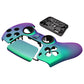 eXtremeRate LUNA Redesigned Replacement Front Shell with Touchpad Compatible with PS5 Controller BDM-010/020/030/040 - Chameleon Green Purple eXtremeRate