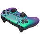 eXtremeRate LUNA Redesigned Replacement Front Shell with Touchpad Compatible with PS5 Controller BDM-010/020/030/040 - Chameleon Green Purple eXtremeRate