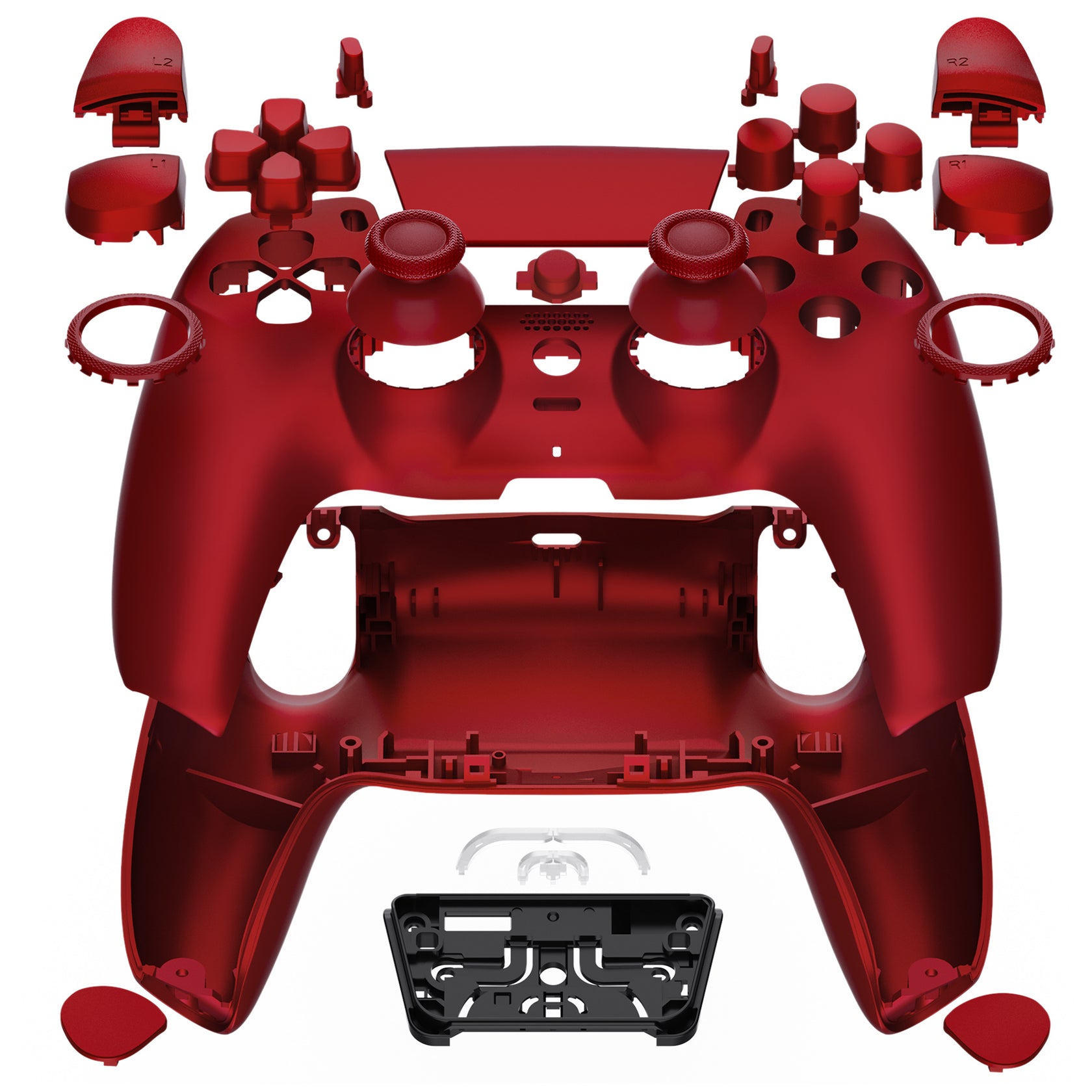 eXtremeRate PS5 Controller LUNA Redesigned Full Set Shells with Buttons ...