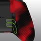 eXtremeRate PlayVital Protective Anti-Slip Silicone Case with Thumb Grips Caps for Xbox One Elite Series 2 & Elite 2 Core Controller - Black & Red