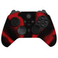 eXtremeRate PlayVital Protective Anti-Slip Silicone Case with Thumb Grips Caps for Xbox One Elite Series 2 & Elite 2 Core Controller - Black & Red