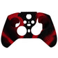 eXtremeRate PlayVital Protective Anti-Slip Silicone Case with Thumb Grips Caps for Xbox One Elite Series 2 & Elite 2 Core Controller - Black & Red