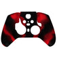 eXtremeRate PlayVital Protective Anti-Slip Silicone Case with Thumb Grips Caps for Xbox One Elite Series 2 & Elite 2 Core Controller - Black & Red