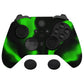 eXtremeRate PlayVital Protective Anti-Slip Silicone Case with Thumb Grips Caps for Xbox One Elite Series 2 & Elite 2 Core Controller - Green & Black