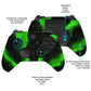 eXtremeRate PlayVital Protective Anti-Slip Silicone Case with Thumb Grips Caps for Xbox One Elite Series 2 & Elite 2 Core Controller - Green & Black