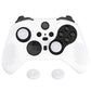 eXtremeRate PlayVital Protective Anti-Slip Silicone Case with Thumb Grips Caps for Xbox One Elite Series 2 & Elite 2 Core Controller - White