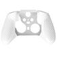 eXtremeRate PlayVital Protective Anti-Slip Silicone Case with Thumb Grips Caps for Xbox One Elite Series 2 & Elite 2 Core Controller - White