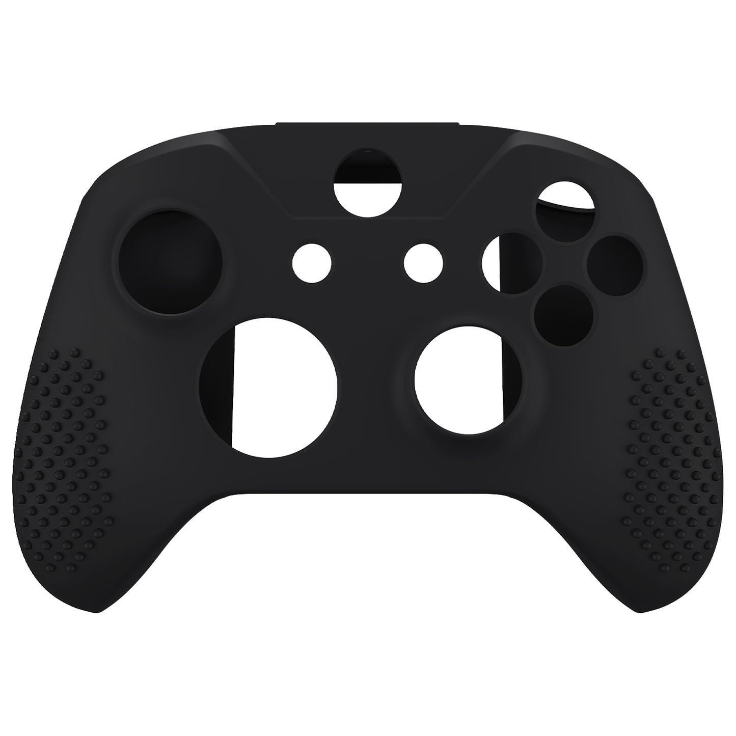 eXtremeRate Protective Anti-Slip Silicone Case with Thumb Grips Caps for Xbox One X & S Controller - Black eXtremeRate