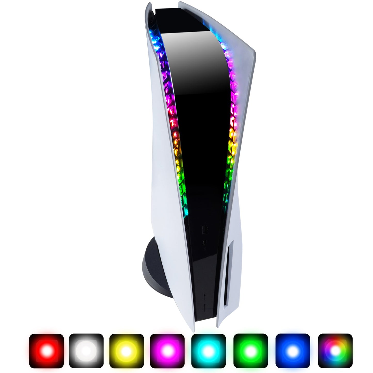 eXtremeRate RGB LED Light Strip Kit with IR Remote for PS5 Console - 7 Colors 29 Effects