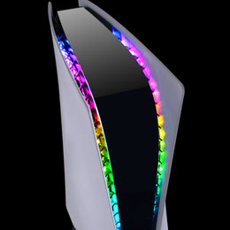 RGB LED Light Strip for PS5 Console, 7 Colors 29 Effects DIY Decoration ...