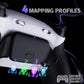 eXtremeRate RISE Plus MAX Back Paddles Kit with Clicky Trigger Stops & Rubberized Grip for PS5 Controller BDM-030/040/050 - White Black - Black