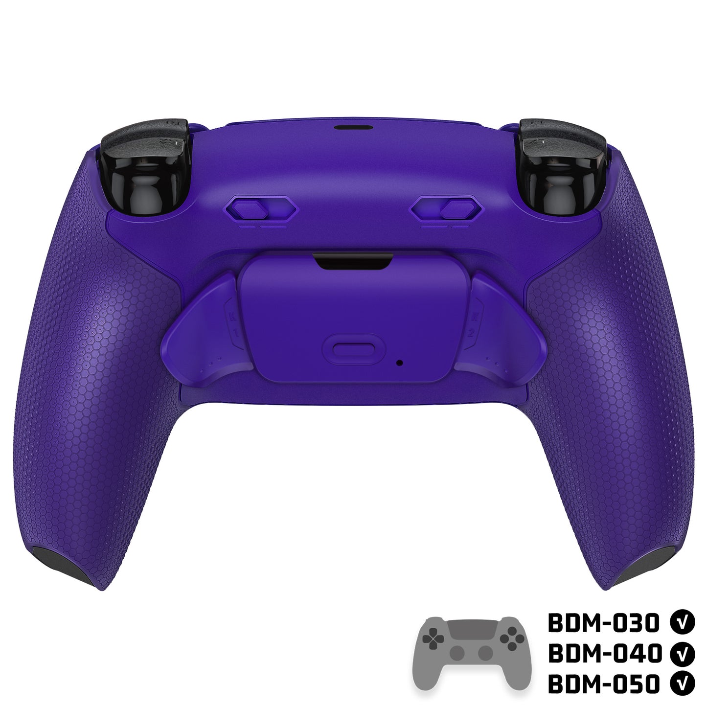 eXtremeRate RISE Plus MAX Back Paddles Kit with Clicky Trigger Stops & Rubberized Grip for PS5 Controller BDM-030/040 /050 - Rubberized Galactic Purple