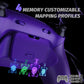 eXtremeRate RISE Plus MAX Back Paddles Kit with Clicky Trigger Stops & Rubberized Grip for PS5 Controller BDM-030/040 /050 - Rubberized Galactic Purple