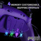 eXtremeRate RISE4 Plus MAX Back Paddles Kit with Clicky Trigger Stops & Rubberized Grip for PS5 Controller BDM-030/040 /050 - Rubberized Galactic Purple