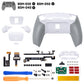 eXtremeRate RISE Plus MAX Back Paddles Kit with Clicky Trigger Stops & Rubberized Grip for PS5 Controller BDM-030/040/050 - White Gray