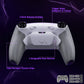 eXtremeRate RISE Plus MAX Back Paddles Kit with Clicky Trigger Stops & Rubberized Grip for PS5 Controller BDM-030/040/050 - White Gray