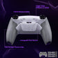 eXtremeRate RISE4 Plus MAX Back Paddles Kit with Clicky Trigger Stops & Rubberized Grip for PS5 Controller BDM-030/040 /050 - Rubberized White Gray