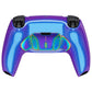eXtremeRate Rainbow Aura Blue & Purple Real Metal Buttons (RMB) Version RISE 4.0 Remap Kit for PS5 Controller BDM-030/040 - Chameleon Purple Blue eXtremeRate