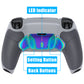 eXtremeRate Rainbow Aura Blue & Purple Real Metal Buttons (RMB) Version RISE4 Remap Kit for PS5 Controller BDM-010/020 - Rubberized New Hope Gray & Classic Gray eXtremeRate