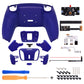 eXtremeRate Remappable RISE4 Remap Kit for PS5 Controller BDM-010/020 - Rubberized Cobalt Blue