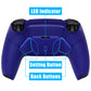 eXtremeRate Remappable RISE4 Remap Kit for PS5 Controller BDM-010/020 - Rubberized Cobalt Blue