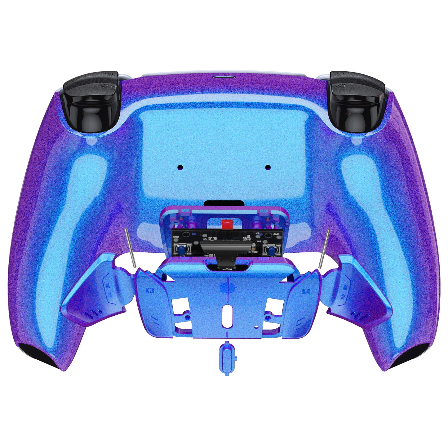 eXtremeRate Remappable RISE4 V3 Remap Kit for PS5 Controller BDM-030/040/050 - Chameleon Purple Blue