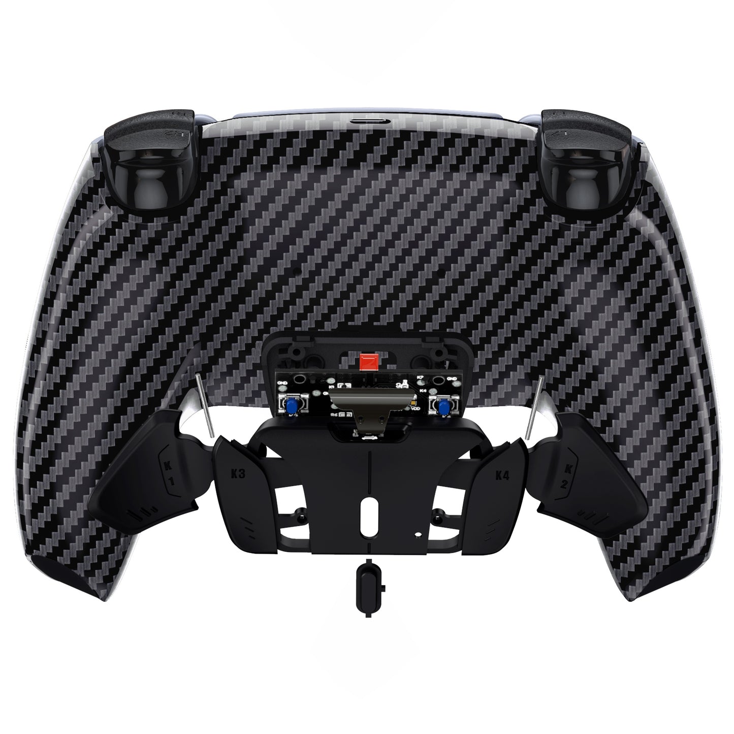 eXtremeRate Remappable RISE4 V3 Remap Kit for PS5 Controller BDM-030/040/050 - Graphite Carbon Fiber