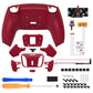 eXtremeRate Remappable RISE4 V3 Remap Kit for PS5 Controller BDM-030/040/050 - Rubberized Volcanic Red