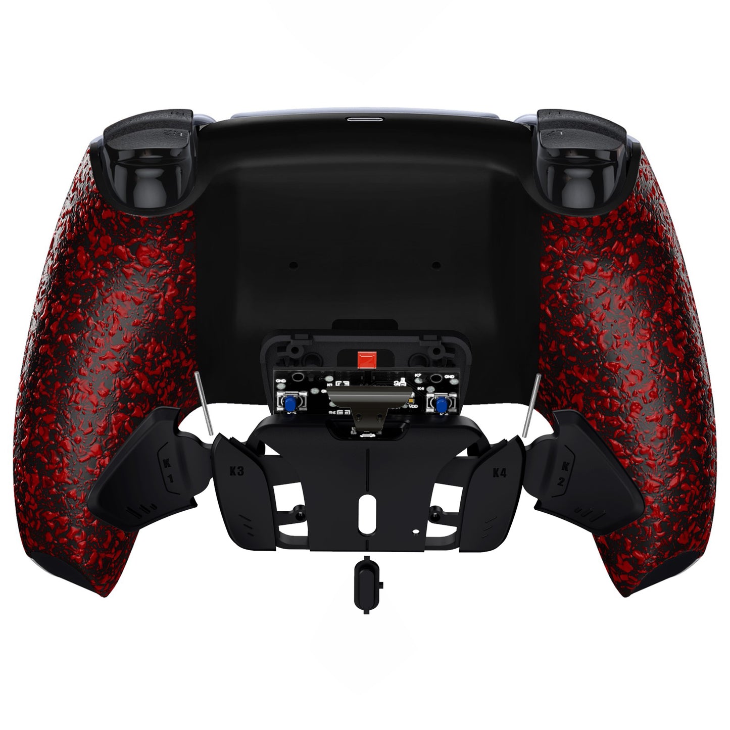 eXtremeRate Remappable RISE4 V3 Remap Kit for PS5 Controller BDM-030/040/050 - Textured Red