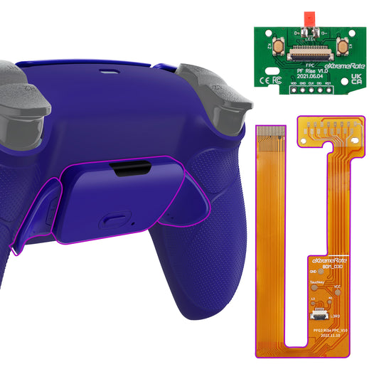 eXtremeRate Remappable RISE Remap Kit for PS5 Controller BDM-030/040 - Rubberized Cobalt Blue eXtremeRate