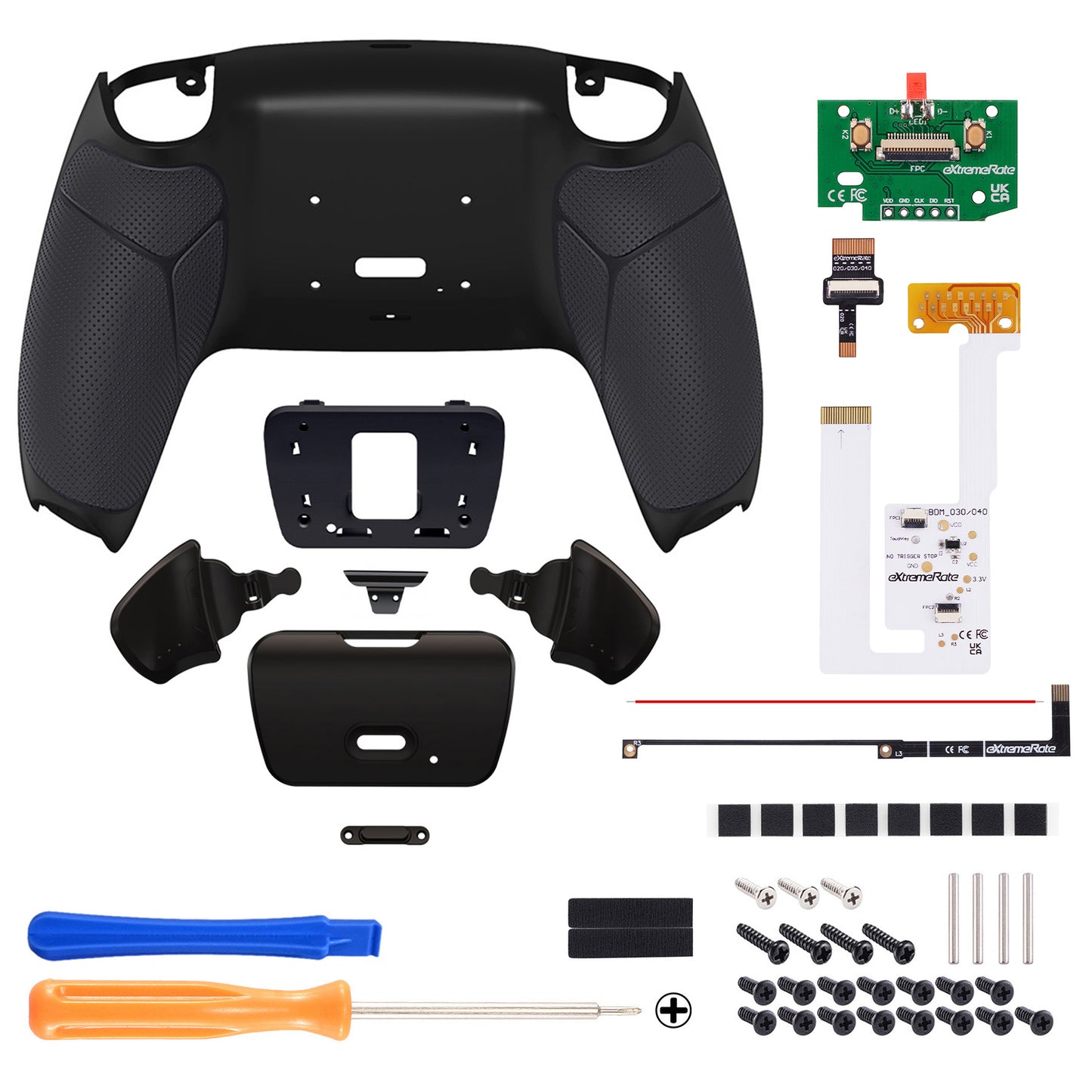 eXtremeRate Remappable RISE V3 Remap Kit for PS5 Controller BDM-030/040/050 - Rubberized Black