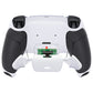 eXtremeRate Remappable RISE V3 Remap Kit for PS5 Controller BDM-030/040/050 - Rubberized Black Grip with White Back Paddles