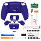 eXtremeRate Remappable RISE V3 Remap Kit for PS5 Controller BDM-030/040/050 - Rubberized Cobalt Blue