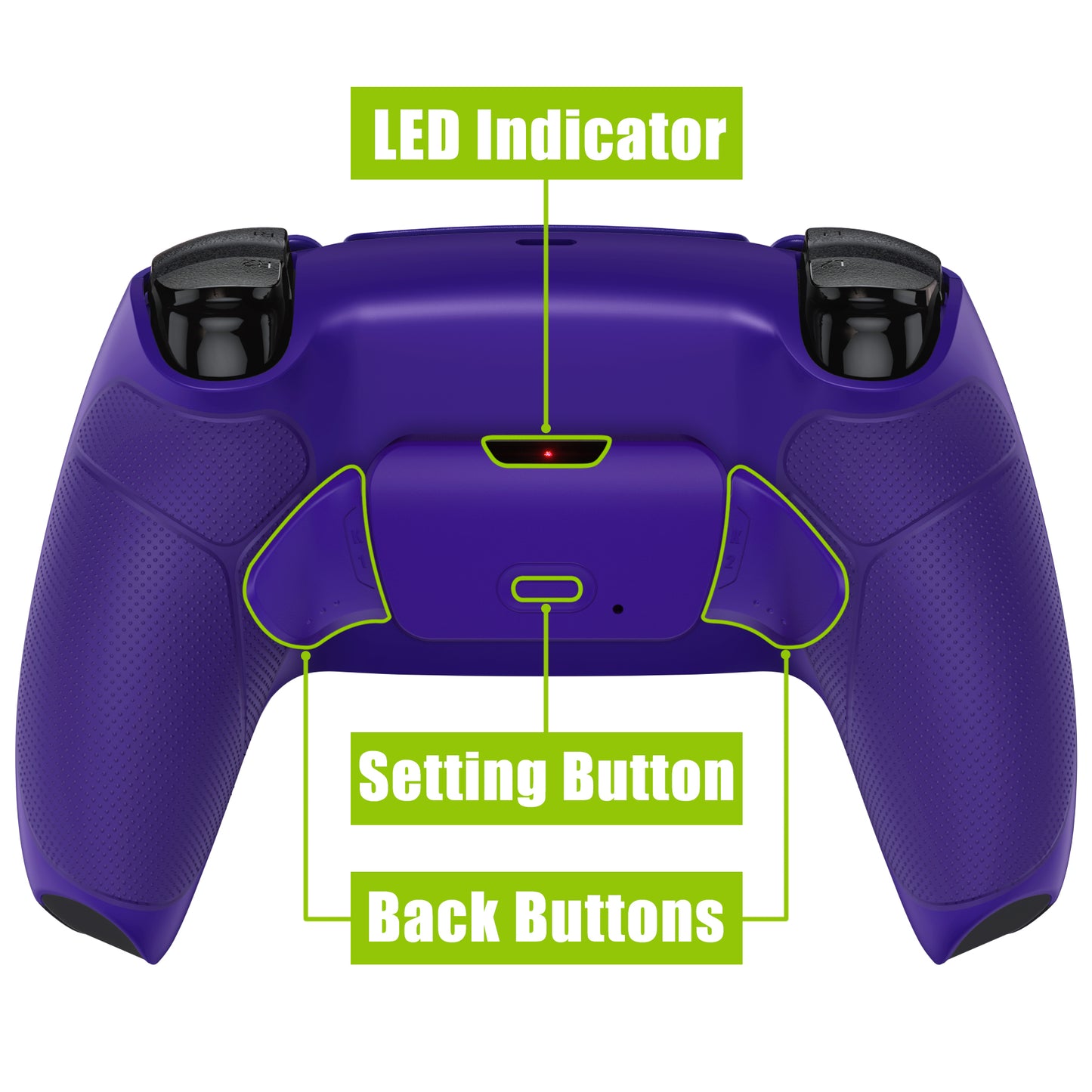 eXtremeRate Remappable RISE V3 Remap Kit for PS5 Controller BDM-030/040/050 - Rubberized Galactic Purple