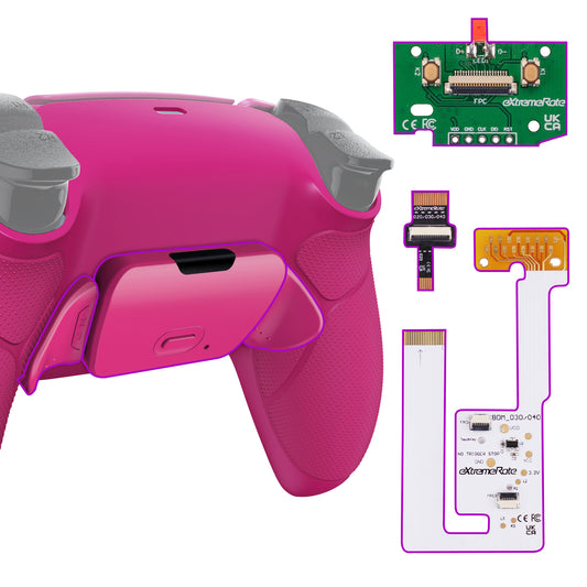 eXtremeRate Remappable RISE V3 Remap Kit for PS5 Controller BDM-030/040/050 - Rubberized Nova Pink