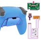 eXtremeRate Remappable RISE V3 Remap Kit for PS5 Controller BDM-030/040/050 - Rubberized Starlight Blue