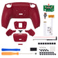 eXtremeRate Remappable RISE V3 Remap Kit for PS5 Controller BDM-030/040/050 - Rubberized Volcanic Red