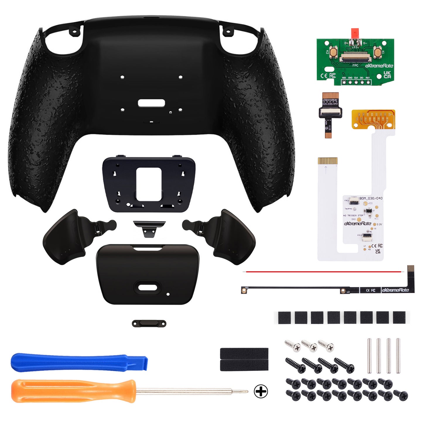 eXtremeRate Remappable RISE V3 Remap Kit for PS5 Controller BDM-030/040/050 - Textured Black