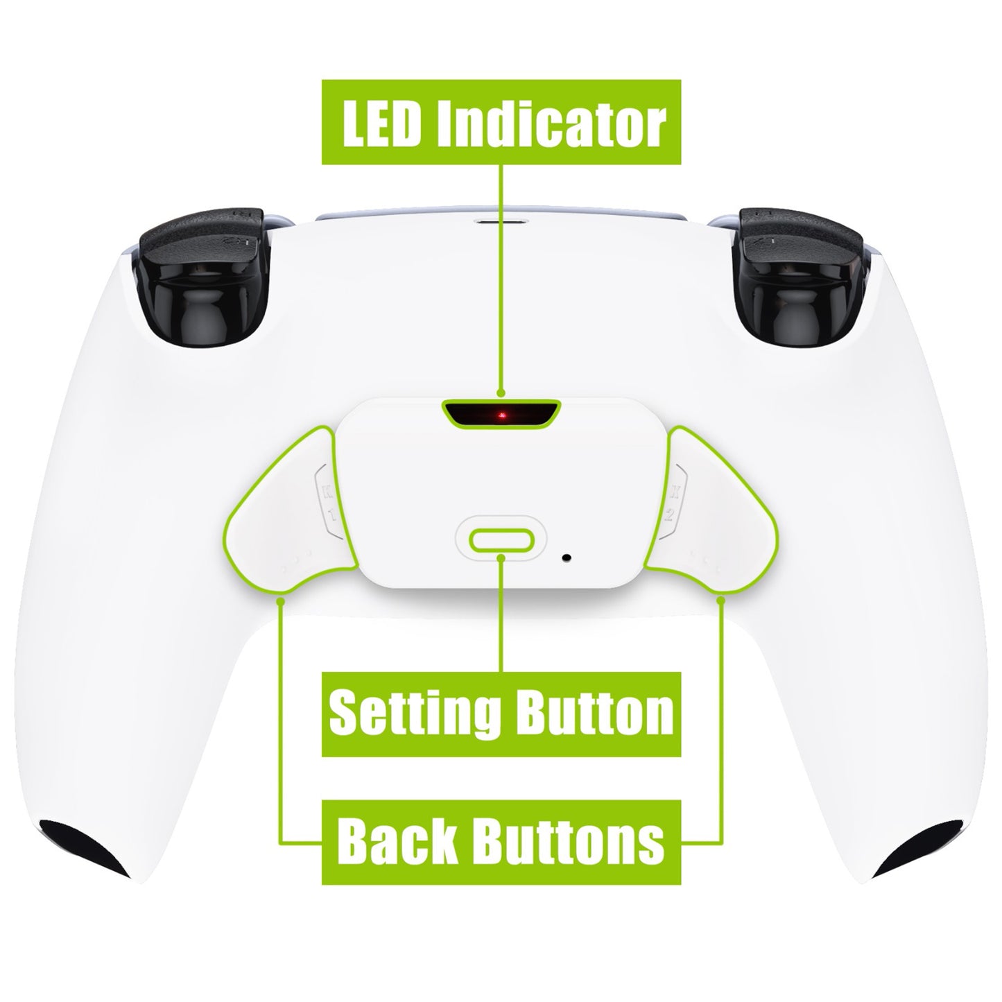 eXtremeRate Remappable RISE V3 Remap Kit for PS5 Controller BDM-030/040/050 - White eXtremeRate