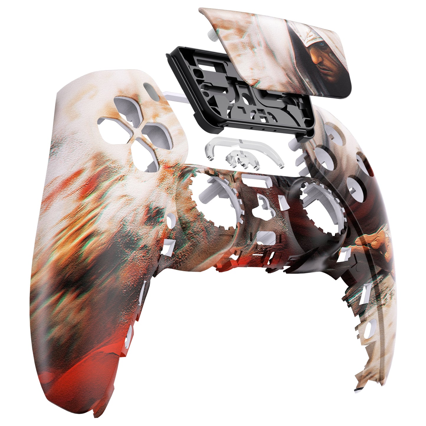 eXtremeRate Replacement Front Housing Shell with Touchpad Compatible with PS5 Controller BDM-010/020/030/040 - Assassin