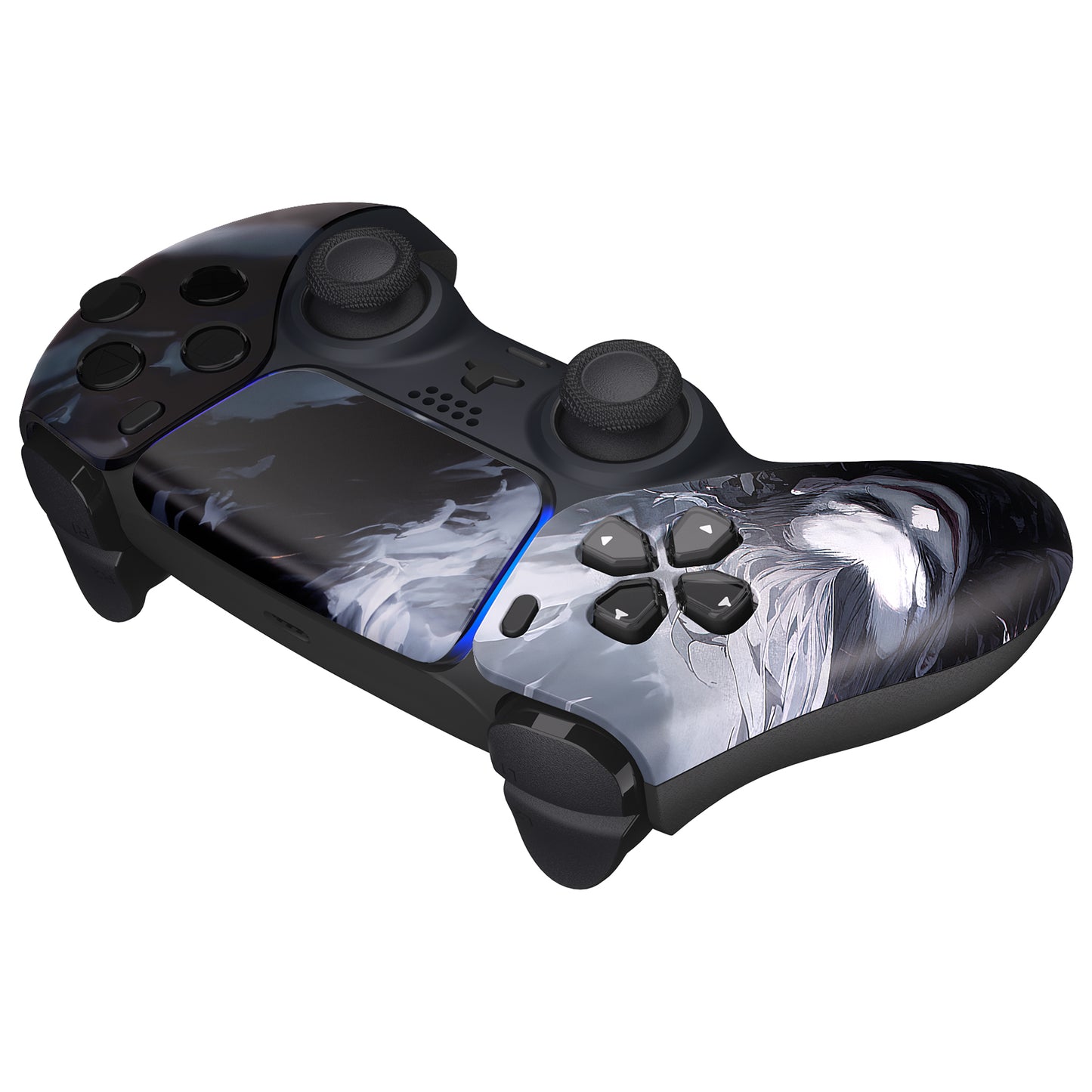 eXtremeRate Replacemen Front Housing Shell with Touchpad Compatible with PS5 Controller BDM-010/020/030/040 - The Dark Clown eXtremeRate