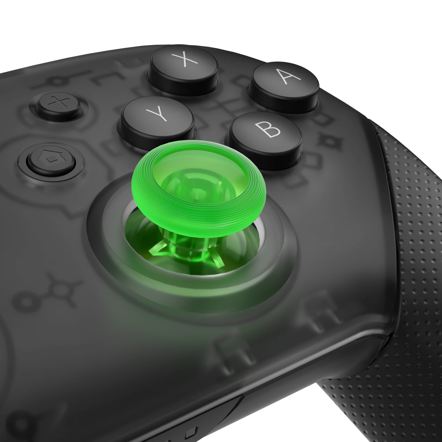 eXtremeRate Replacement 3D Joystick Thumbsticks for Nintendo Switch Pro Controller - Clear Green eXtremeRate