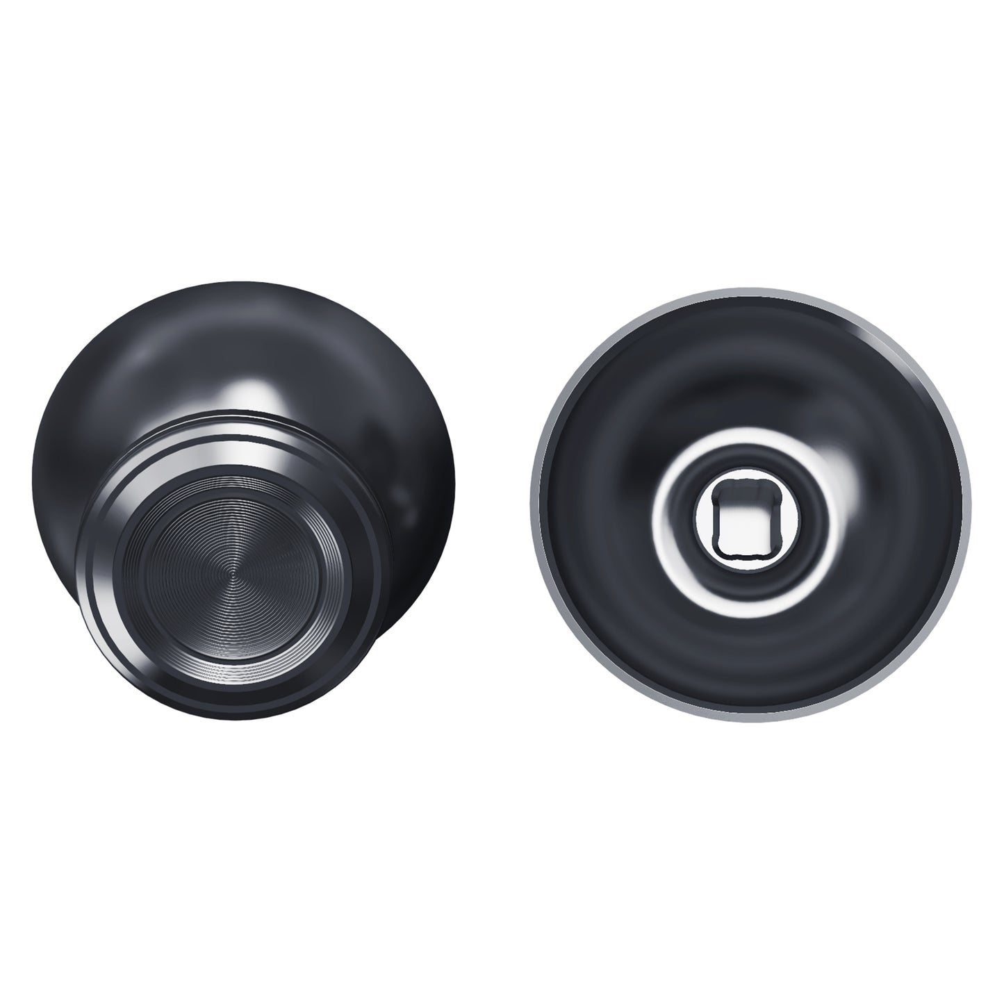 eXtremeRate Replacement Aluminum Metal Thumbsticks Compatible with PS5 & PS4 Controller - Black