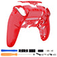 eXtremeRate Replacement Back Housing Bottom Shell Compatible with PS5 Edge Controller - Clear Red