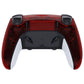 eXtremeRate Replacement Back Housing Bottom Shell Compatible with PS5 Edge Controller - Clear Red