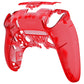 eXtremeRate Replacement Back Housing Bottom Shell Compatible with PS5 Edge Controller - Clear Red