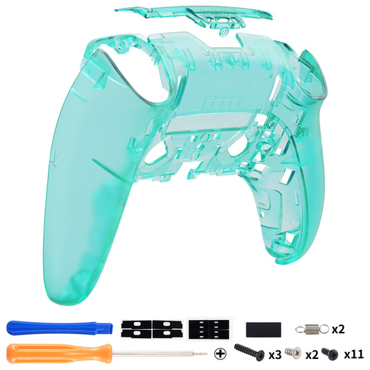 eXtremeRate Replacement Back Housing Bottom Shell Compatible with PS5 Edge Controller - Emerald Green