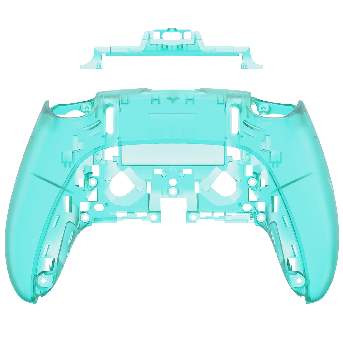 eXtremeRate Replacement Back Housing Bottom Shell Compatible with PS5 Edge Controller - Emerald Green