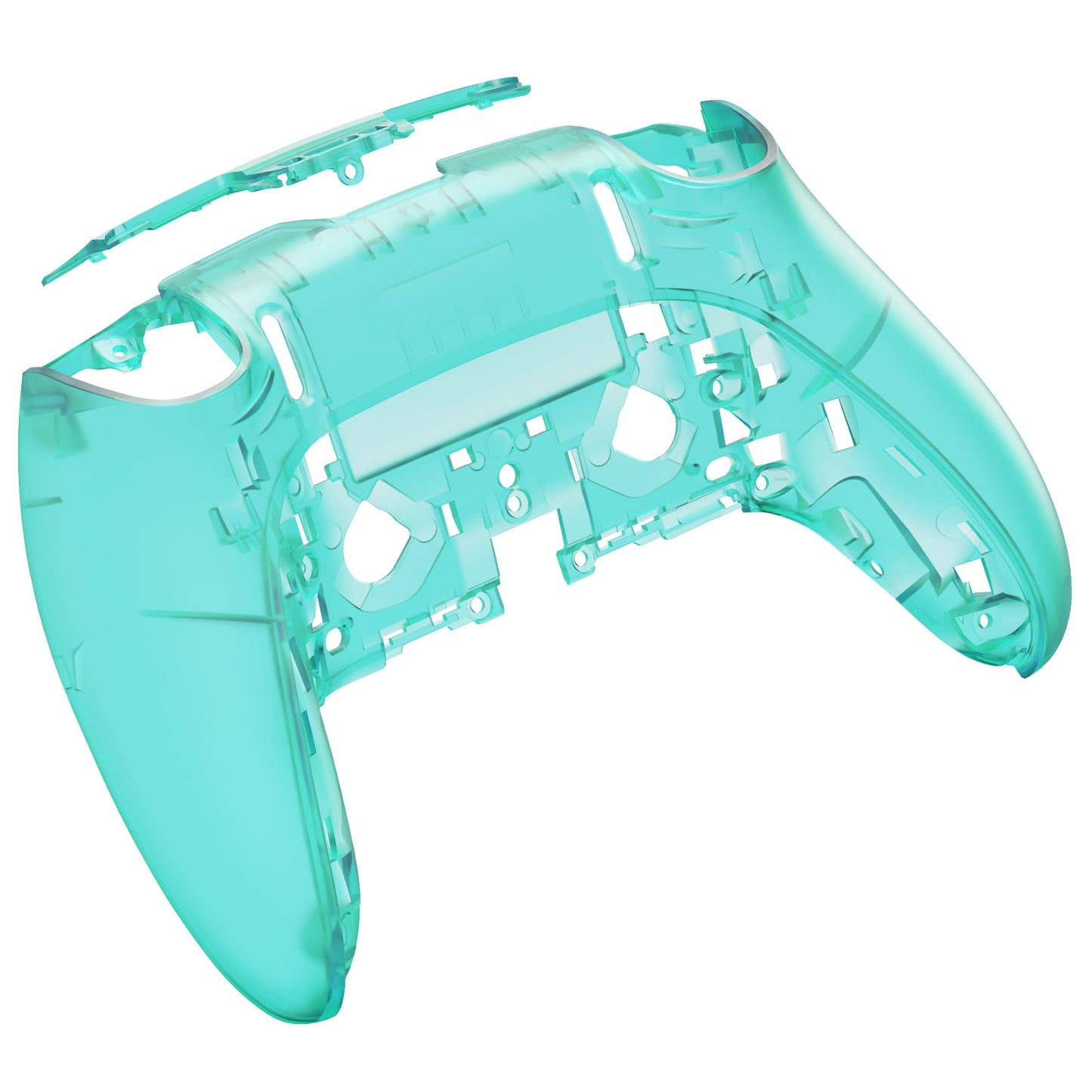 eXtremeRate Replacement Back Housing Bottom Shell Compatible with PS5 Edge Controller - Emerald Green