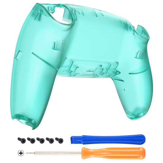 eXtremeRate Replacement Back Housing Bottom Shell Compatible with PS5 Controller BDM-010/020/030/040/050 - Emerald Green eXtremeRate